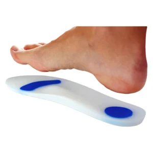 Silicone insole with metatarsal elevation